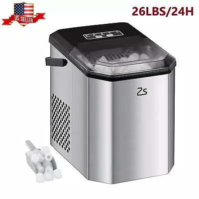 Mini Bullet Ice Countertop Ice Maker Portable Ice Machine W/ Ice Scoop 26lbs/24H • $99.75