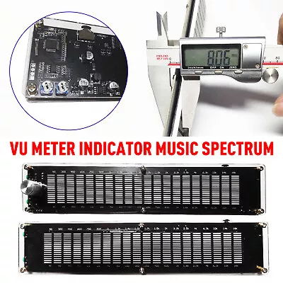LED Level Display 20 Segment Stereo VU Meter Indicator Music Spectrum Analyzer • $42.77
