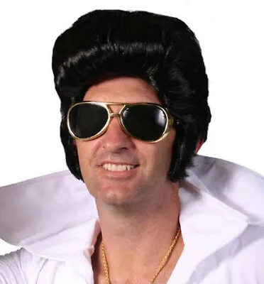 Elvis Rock N Roll 50s 60s Costume Wig - By Allaura • $29.99