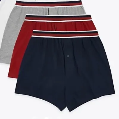 £9.99 • Buy Ex M&S Cool & Fresh Loose Fit Boxer Shorts  Pack Of 3