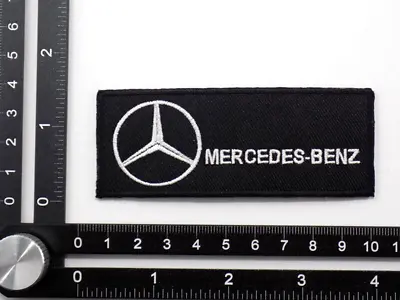 MERCEDES BENZ EMBROIDERED PATCH IRON/SEW ON ~3-3/4'' X 1-3/8  FORMULA 1 RACING • $7.99
