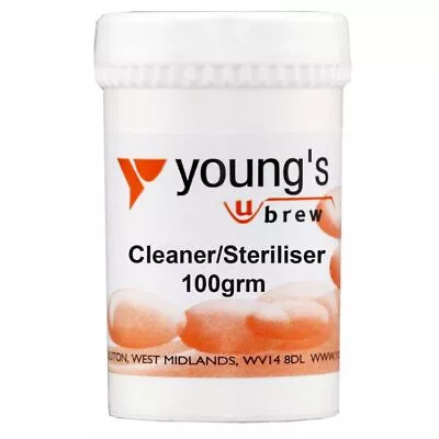 Youngs Home Brew Cleaner/Steriliser. Beer And Wine Making. 100g - 5kg Good Value • £8.69