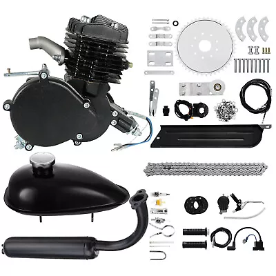 80CC 2 Stroke Bicycle Gasoline Engine Air-Cooled Motor Motorized Bike Full Kit • $91.89