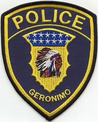 GERONIMO OKLAHOMA OK Indian POLICE PATCH • $9.99