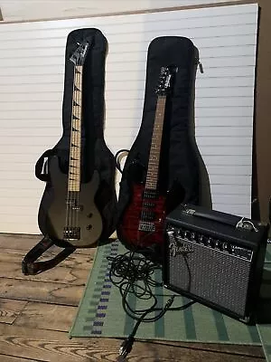Bass & Electric Guitar + Amp Gear • $450