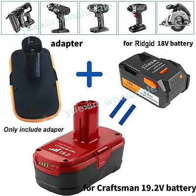 For Craftsman 19.2V NI-CD Power Tools Fits For Ridgid 18V Li-ion Battery Adapter • $22.99