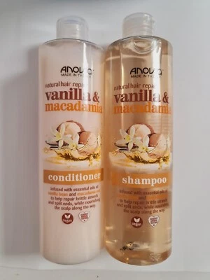 £7.95 • Buy Anovia Natural Hair Repair Vanilla & Macadamia Shampoo & Conditioner Set *MB*