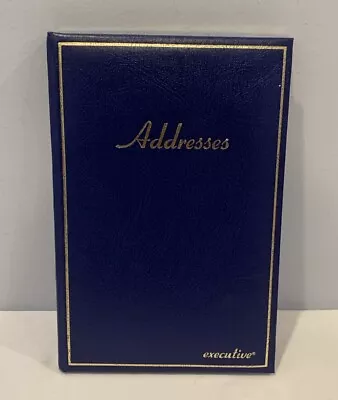 Vintage Stuart Hall Co. Inc. Blue Executive Address Book A To Z Deluxe Unused • $19.99