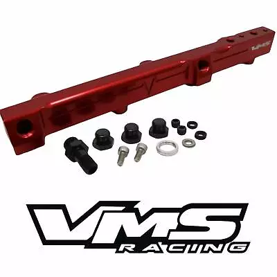 VMS RACING RED FUEL RAIL FOR HONDA H22 And H23 MOTOR PRELUDE ACCORD • $99.95