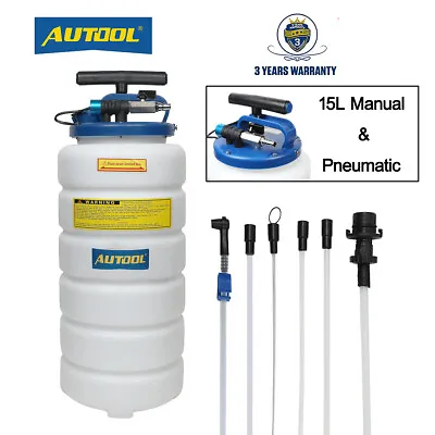 15 Liter Oil Fluid Changer Pneumatic Manual Vacuum Extractor Pump Transfer Tool  • $199