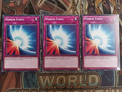 X3 PLAYSET Mirror Force Common Mixed Sets/Editions Near Mint Yugioh • £2.23