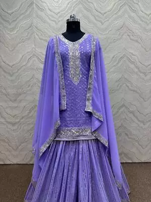 Latest Indian Ethnic Wear Women Palazzo Suit With Designer Dupatta For Women • $94.60