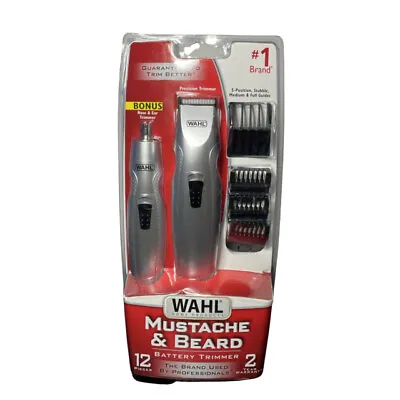 Wahl Mustache & Beard Battery Trimmer Combo Kit 05606-420 • $8