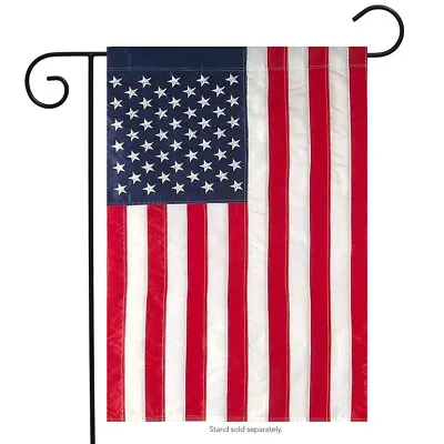 American Flag Applique & Embroidered Garden Flag 12.5  X 18  • $9.97