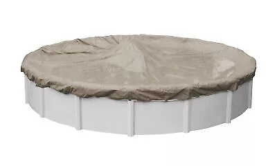 Pool Mate 5724-4 Winter Pool Cover Extra Heavy-Duty Sandstone 24 Ft Above Ground • $61.82