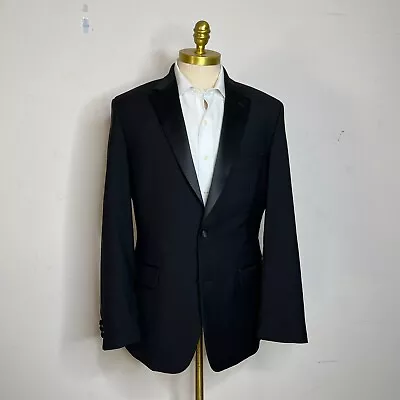 Pronto Uomo Tuxedo Blazer Mens Solid Black 42L • $49.99