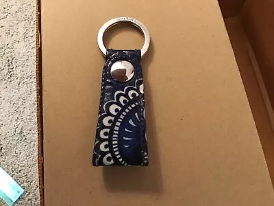 Vera Bradley Loop Keychain ~Blue Tapestry ~ New Without Tags • $6