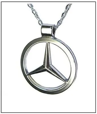 GeetarGizmos VOLKSWAGEN VW Necklace - Silver Chrome Steel Logo Pendant Jewelry • $12.99