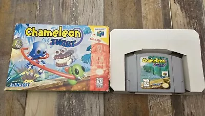 Chameleon Twist Nintendo 64 N64 1997 W/ BOX NO MANUAL TESTED PICS  • $124.99