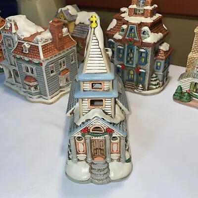 Vintage Geo. Z. Lefton Lighted Colonial Village Faith Church 1987 • $30