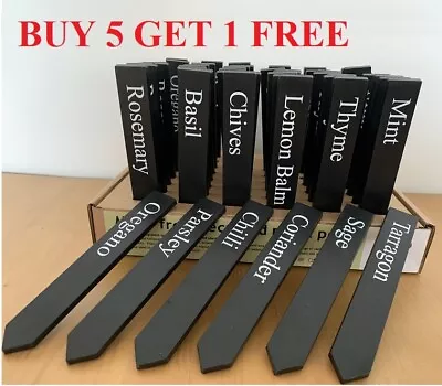 £2.99 • Buy Herb Vegetable Seed Garden Plant Labels Markers  BUY 5 GET 1 FREE UK Made Eco