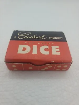 Crisloid Vintage One Dozen Dice Original Box • $10.99