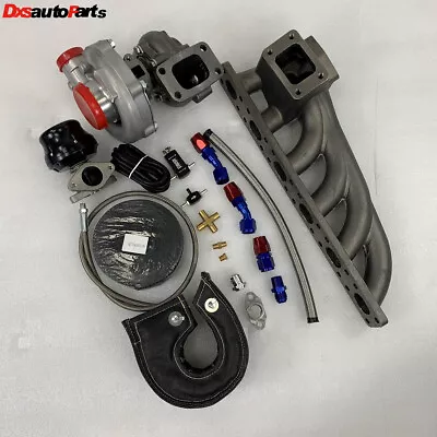 T3/T4 Turbo +Manifold +Wastegate For BMW 92-99 E36 M50 M56 T3T4 .63 Turbo Kit • $469.99