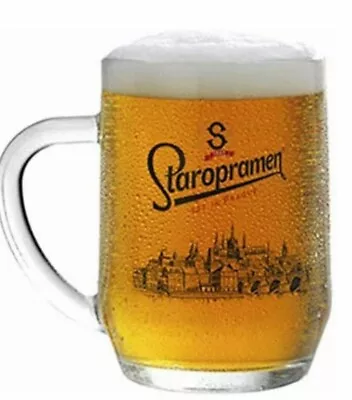 £7 • Buy 2 Staropramen Beer Glass Tankard Half Pint 10oz Brand New UK Style