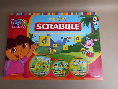 Dora The Explorer My First Scrabble With Double Sided Board And Word Cards • £5