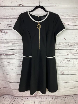 £29.99 • Buy DKNY Dress M 60s Style Mod Black A-Line