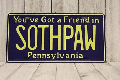 Rocky SOTHPAW Replica Pennsylvania License Plate Tin Sign Garage Man Cave • $10.97