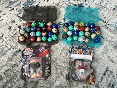 $31 • Buy Bakugan Lot Of 49 Plus NIB Pyrus Titanium Dragonoid And Darkus Phantom Dharak