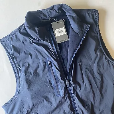 G/FORE Wind Cheater Golf Vest Mens L Twilight Blue Water Repellent Preppy $255 • $79.99