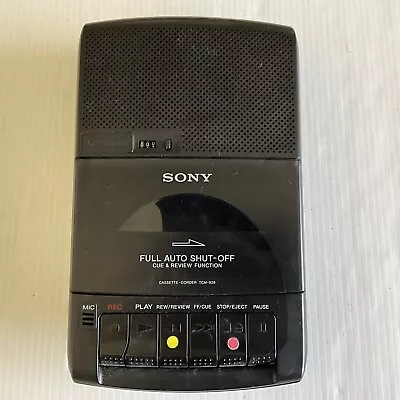 Vintage SONY Cassette Recorder Portable Tape Player TCM-929 WORKS • $19.99