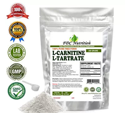 FDC Nutrition L-Carnitine L-Tartrate (LCLT) Pure Powder • $23.50