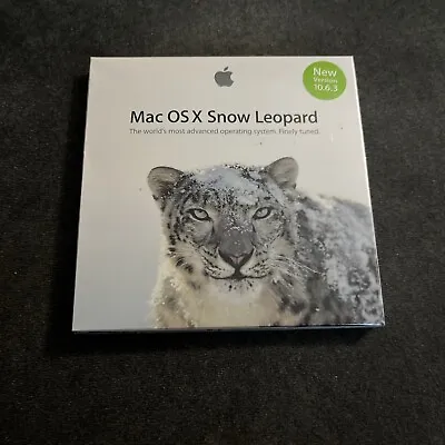 New Factory Sealed Apple Mac OS X Snow Leopard 10.6.3 Retail MC573Z/A • $34