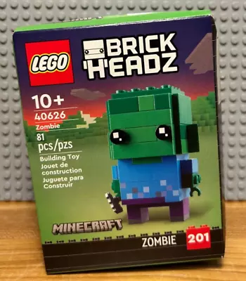 LEGO BRICKHEADZ: Minecraft Zombie (40626) - Sealed • $25.99