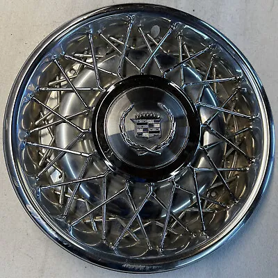 CADILLAC DEVILLE  RWD WIRE SPOKE WHEEL COVER  HUBCAP 15  Wheels  70’s - 80’s • $49.99