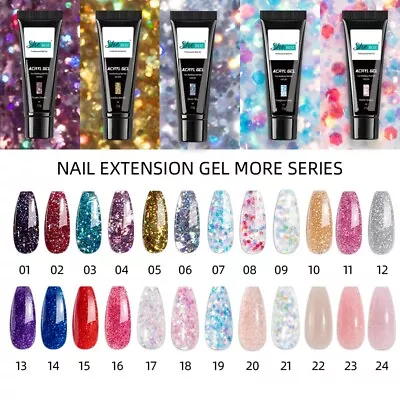 £3.99 • Buy Poly Builder Gel Jelly Crystal Nail Art Glue Quick Extension - UK BRAND