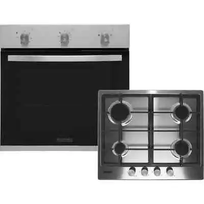 £269.99 • Buy Baumatic BGPK600X/E - Built-in Single Electric Fan Oven & Gas Hob Complete Pack
