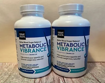 2x Vibrant Health Metabolic Vibrance Blood Sugar 90 Capsules = 180 Exp. 08/24 • $23.99