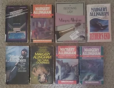 LOT OF 8 MYSTERIES By MARGERY ALLINGHAM Featuring Albert Campion • $19.95