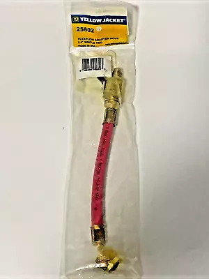 CHARGING HOSE Yellow Jacket 9” Red 25602 High Side Hose Low Loss NEW US SELLER • $29.95