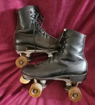 Vintage Pacer Boot Roller Skate Size 8 Black Vintage Roller Skates Unisex  • $29.99