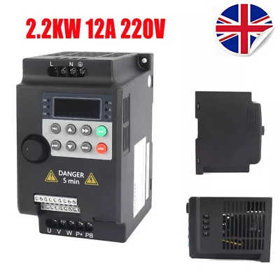 2.2KW 12A 220V AC Motor Drive Variable Inverter VFD Frequency Speed Controller • £61.99