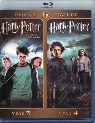 HARRY POTTER - Prisoner Of Azkaban + Goblet Of Fire DOUBLE FEATURE BLU-RAY • $5.95