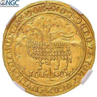 [#899718] France Jean II Le Bon Mouton D'or 1355 Pontivy's Hoard Gold NGC • $10873.50