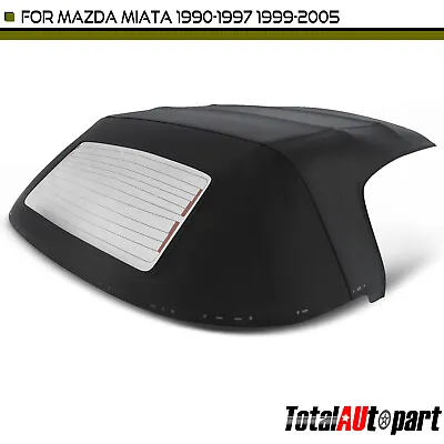 New Black Convertible Soft Top For Mazda Miata 1990-1997 99-05 W/ Glass Window • $195.99