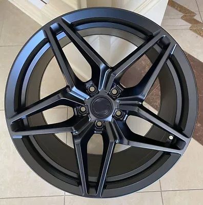 19  / 20  BLACK Rims Wheels Fit Chevy CORVETTE Z06 C6 (2005-2013) C7 (2014-2019) • $1175