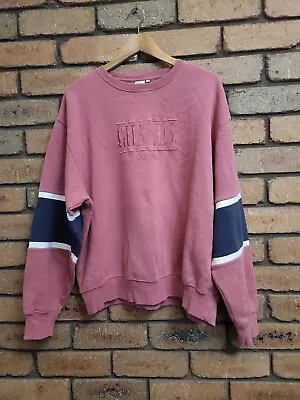 Ghanda Womens Crew Neck Jumper Sweater Size 12 Pink Blue United Tribes Of Ghanda • $20.50